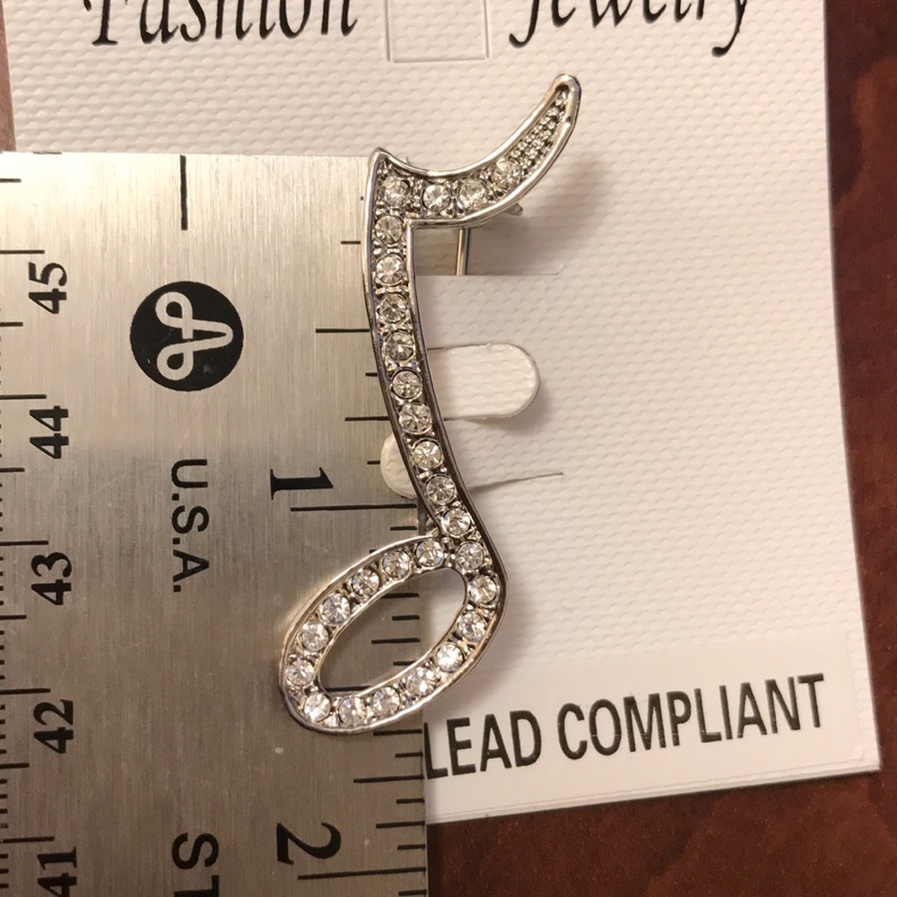 Quarter Note Brooch - Picture 5 of 5